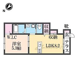 PATIO.DX 1LDKの間取図画像