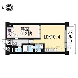 ラフィール 1LDKの間取図画像
