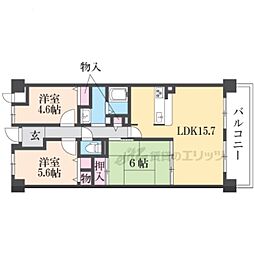 シティオ大津石山 3LDKの間取図画像