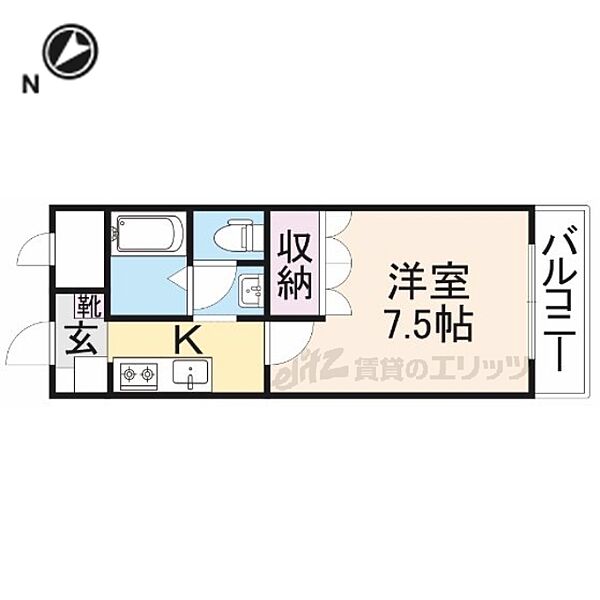 滋賀県彦根市西今町(賃貸マンション1K・2階・24.70㎡)の写真 その2