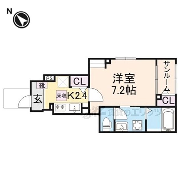 ピノ　アルデア 101｜滋賀県大津市本堅田６丁目(賃貸アパート1K・3階・29.72㎡)の写真 その2