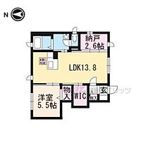 シャーメゾンコートのとがわII 102 ｜ 滋賀県東近江市林町（賃貸アパート1LDK・1階・50.42㎡） その2