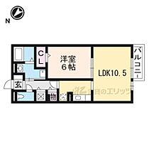 滋賀県長浜市平方町（賃貸アパート1LDK・1階・41.67㎡） その2