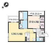 シェノン栗東 205 ｜ 滋賀県栗東市北中小路（賃貸アパート1LDK・2階・41.44㎡） その2