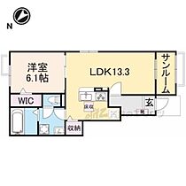 ラズリ 104 ｜ 滋賀県大津市本堅田２丁目（賃貸アパート1LDK・1階・50.01㎡） その2