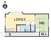 滋賀県長浜市木之本町木之本（賃貸アパート1DK・2階・33.05㎡） その2