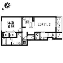 滋賀県栗東市出庭（賃貸アパート1LDK・1階・44.18㎡） その1