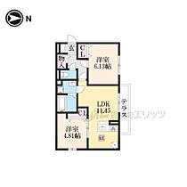 滋賀県大津市瀬田２丁目（賃貸アパート2LDK・1階・52.79㎡） その2