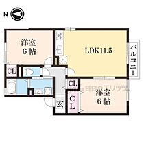 シャインヒルＡ棟 101 ｜ 滋賀県甲賀市水口町北泉１丁目（賃貸アパート2LDK・1階・53.72㎡） その2