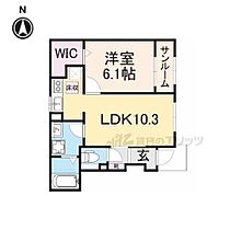 滋賀県東近江市外町（賃貸アパート1LDK・1階・42.73㎡） その2