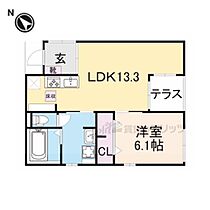 滋賀県栗東市小柿４丁目（賃貸アパート1LDK・1階・47.11㎡） その2