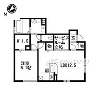 滋賀県栗東市下鈎（賃貸アパート1LDK・1階・51.59㎡） その2