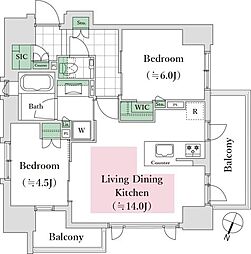 間取図画像 2LDK