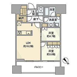 間取図画像 2LDK