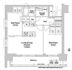 間取図画像 2LDK