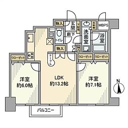間取図画像 2LDK