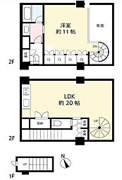 フレッグ西麻布vierge 1LDKの間取図画像