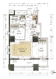 ザ・パークハウス麹町三丁目 2LDKの間取図画像