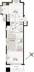アヴァンティーク銀座2丁目 2DKの間取図画像