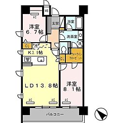 ロイヤルパークス豊洲 2LDKの間取図画像