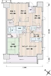 エスティメゾン豊洲レジデンスA棟 4LDKの間取図画像