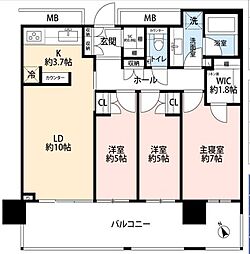スカイズタワー&ガーデン 3LDKの間取図画像