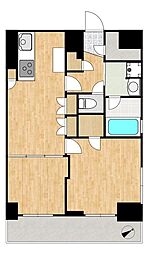 DUARES愛宕虎ノ門 2DKの間取図画像