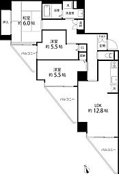 T'sgarden東陽町 3LDKの間取図画像