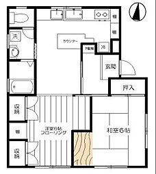コンフォート芝 2DKの間取図画像