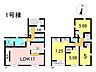 間取り：1号棟　4LDK＋S　土地面積131.87m2　建物面積102.06m2