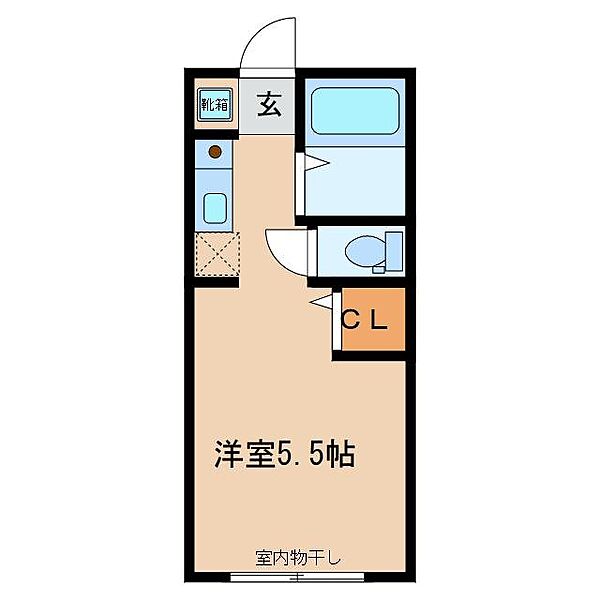 コンラッド 220｜茨城県つくば市天久保２丁目(賃貸アパート1K・2階・17.35㎡)の写真 その2