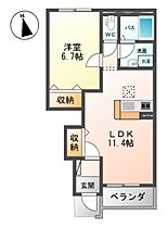 スターブルKIY  ｜ 茨城県筑西市海老ヶ島（賃貸アパート1LDK・1階・44.95㎡） その2