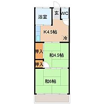 泉アパート 13 ｜ 茨城県笠間市東平１丁目（賃貸アパート2K・2階・33.05㎡） その2