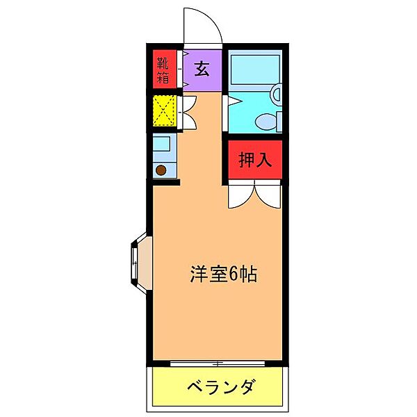 ラフォーレナミキ 201｜茨城県守谷市小山(賃貸マンション1R・2階・21.50㎡)の写真 その2