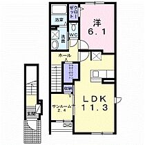 マルグレーテ 203 ｜ 千葉県野田市なみき３丁目（賃貸アパート1LDK・2階・50.96㎡） その2