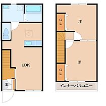 アミティII 102 ｜ 茨城県坂東市辺田331-10（賃貸アパート2LDK・1階・53.00㎡） その2