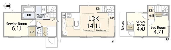 間取りを拡大表示