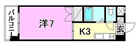 αーNEXT山越 205 号室 ｜ 愛媛県松山市山越3丁目（賃貸マンション1K・2階・21.84㎡） その2