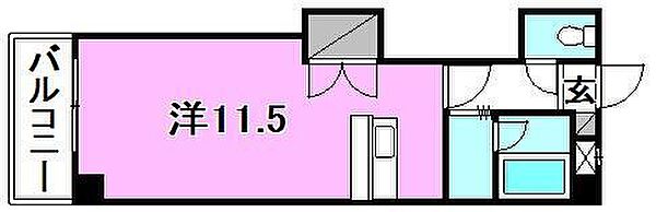 メゾン・ドゥ・グランビュー 203 号室｜愛媛県松山市福音寺町(賃貸マンション1R・2階・30.24㎡)の写真 その2