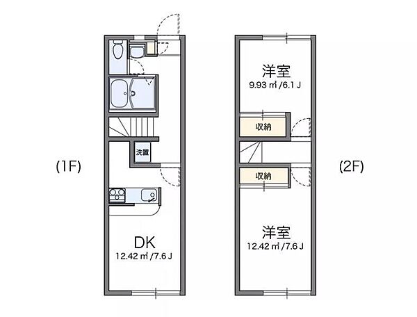 レオパレスフローラ1 111 号室｜愛媛県松山市愛光町(賃貸アパート2DK・1階・49.68㎡)の写真 その2