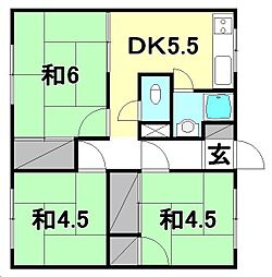 間取図画像 3DK