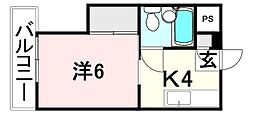 間取図画像 1K