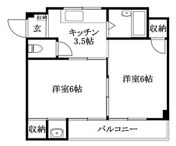 梨々マンション 501 号室 ｜ 愛媛県松山市高砂町2丁目（賃貸マンション2K・5階・32.00㎡） その2