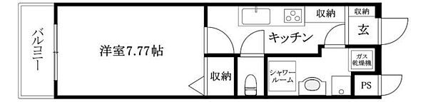 αプレミアム松末 106 号室｜愛媛県松山市松末2丁目(賃貸マンション1K・1階・26.50㎡)の写真 その2