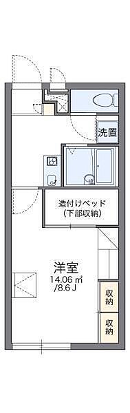 レオパレスとねりこ1 102 号室｜愛媛県松山市今在家2丁目(賃貸アパート1K・1階・23.18㎡)の写真 その2