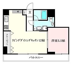 エスペランサ勝山 603 号室 ｜ 愛媛県松山市勝山町2丁目（賃貸マンション1LDK・6階・47.16㎡） その2