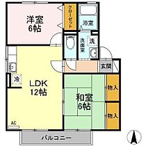 サンライズハイツ　B棟 102 号室 ｜ 愛媛県松山市南江戸2丁目（賃貸アパート2LDK・1階・55.41㎡） その2