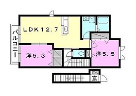 グレイスコートＫ 202 号室 ｜ 愛媛県松山市久米窪田町（賃貸アパート2LDK・2階・61.35㎡） その2