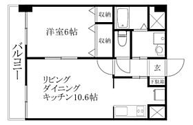 Ｍ・ジュピタ 405 号室 ｜ 愛媛県松山市小坂5丁目（賃貸マンション1LDK・4階・40.51㎡） その2