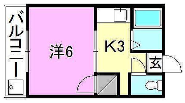 メゾン高尾田 205 号室｜愛媛県伊予郡砥部町伊予郡高尾田(賃貸マンション1K・2階・20.00㎡)の写真 その2